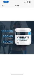 🍑🥭 Transparent Labs Hydrate Electrolyte Peach Mango 40 Servings Exp 11/26