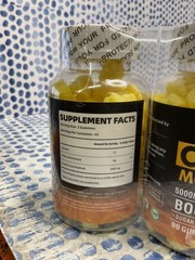 Happyummmm Creatine Monohydrate Gummies 5000MG Boost Strength Pineapple EX 10/26