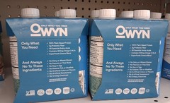 2 packs of 4 each OWYN Dairy-Free Protein Shake Smooth Vanilla 20g Protein