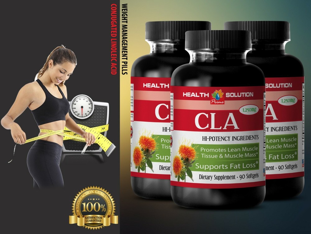 regulate blood sugar – CLA 1250MG – natural anti inflammatory 3 Bottles