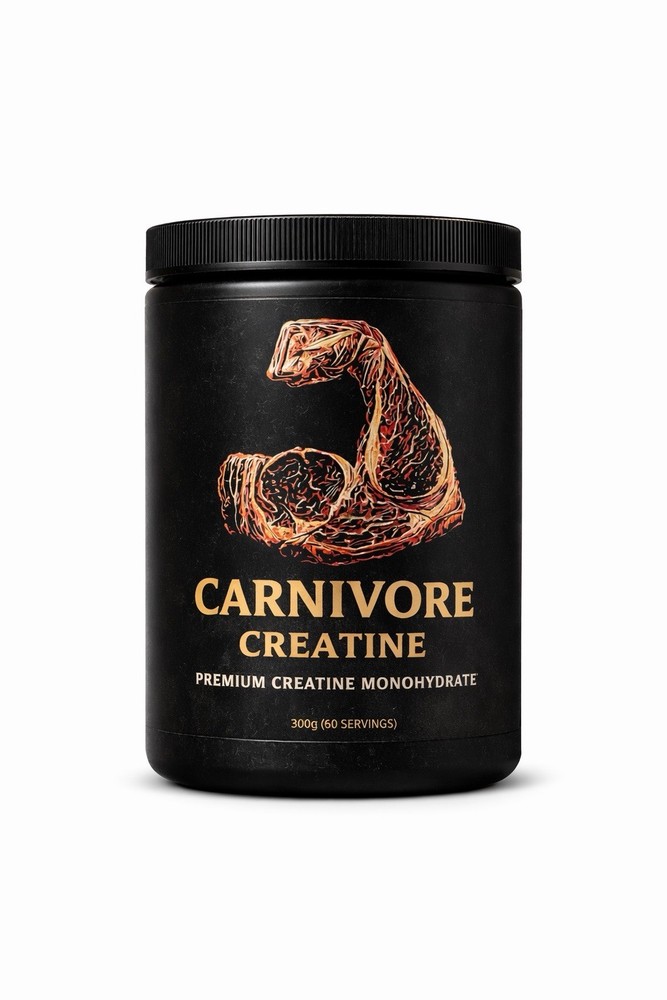 Carnivore Creatine Monohydrate Powder 300g | Pure Creatine | No Fillers,No Sugar