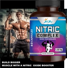 2 Bottle Nitric Oxide Complex 4000mg L-Arginine AAKG Muscle Pump Growth Pills