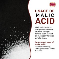 Spicy World Malic Acid Powder 1.75 LB (28oz) – Food Grade, Crystals, Tart Flavor