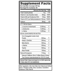 EVL BCAA Lean Energy Pre Workout Powder 10.9 oz Thermogenic Fat Burner Support