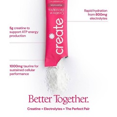 Create Wellness Creatine + Electrolytes Mix Monohydrate Stick Packs NSF 12ct