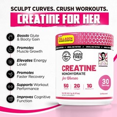 Old School Labs Creatine for Women – 8.57 Ounce (Pack of 1), White