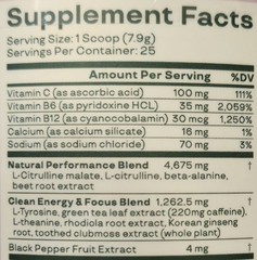Bloom HIGH ENERGY PRE-WORKOUT 7 oz Size (30 Ser) Sour Peach Rings BEST BY 8/26