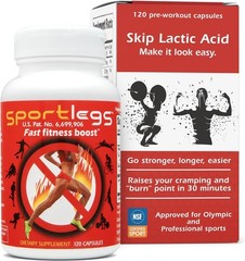 Fast Fitness Boost Pre Workout For Men & Women, Lactic Acid Supplement 120 Count