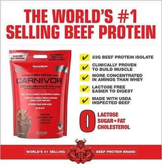 MuscleMeds Carnivor Beef Protein Isolate 100 Servings 7.34lb Bags 2 Flavors NEW