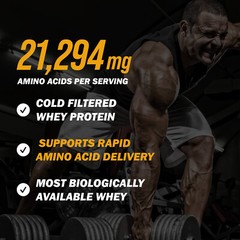 Whey Protein Muscle Powder with 25g Protein, 162 Servings, 12LB,