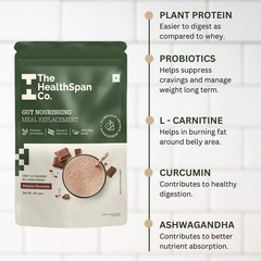 The Healthspan Co Gut Nourishing Meal Replacement Belgian Chocolate 35g Each
