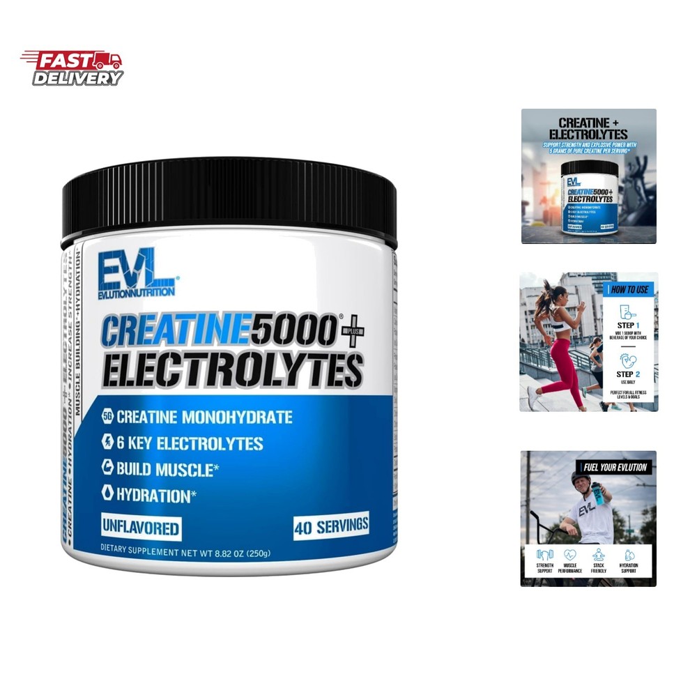 Nutrition Creatine 5000 + Electrolytes – Supports Faster Recovery, Lean Muscl…