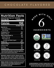 Truvani Plant Based ORGANIC Pea Protein- XL BAG 1.48LBS Chocolate EXP 02/2027