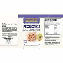 Probiotics Digestive Support & Guarana Extract Metabolism Supplement 90 Tablets