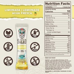 Salud 2-in-1 Hydration Packets: Lemonade Electrolyte Drink Mix with Elderberry