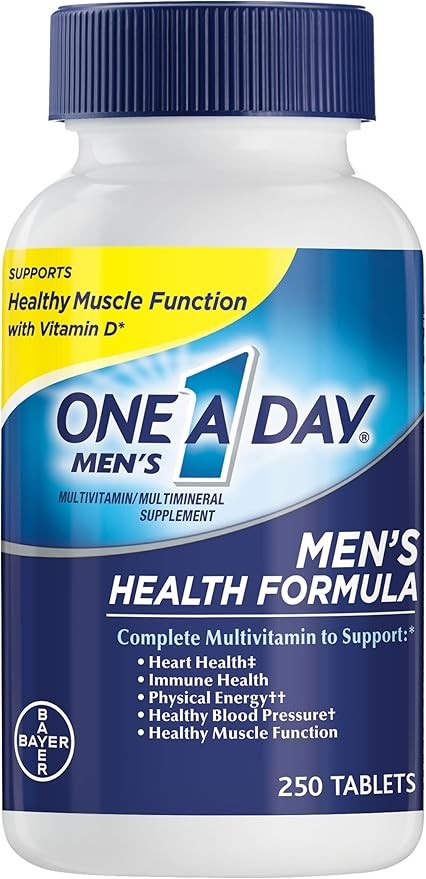 Mens Multivitamin for Healthy Muscle Function & Immunity Support (250 Tabs)