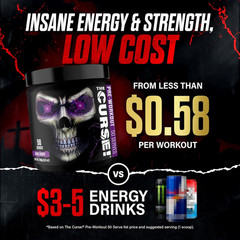 the Curse! Pre Workout Powder for Men & Women, Caffeine, Beta-Alanine, Creatine,