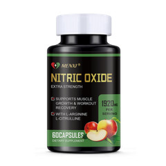 Nitric Oxide 60 Capsules 1920mg | L Arginine & L Citrulline | Highest Potency