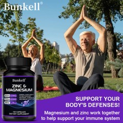 MAGNESIUM + ZINC + VITAMIN B6 Capsules Help Support Recovery, Strength & Immune