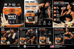 Body Fortress Super Advanced Whey Protein Powder, Vanilla – 2lb