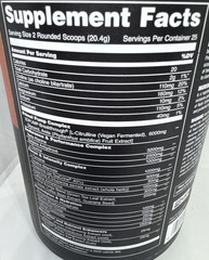 Animal Primal Pre Workout Primal Powder Flavored Fruit Punch 510g Exp 12/2027-US