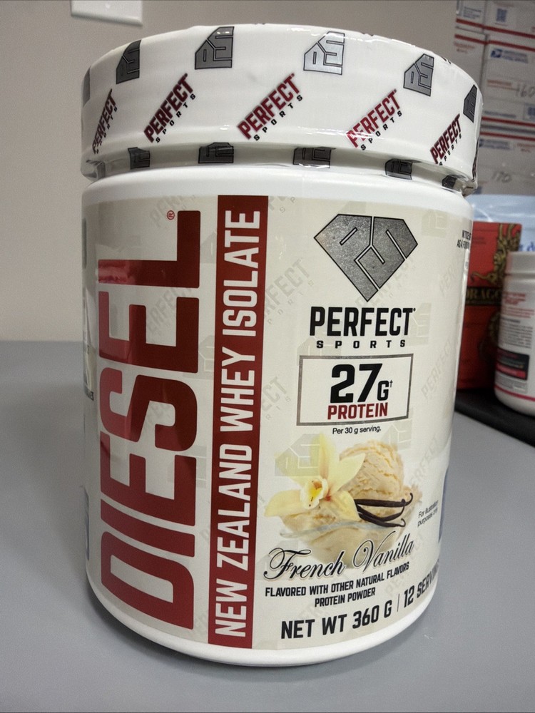 DIESEL French Vanilla Flavored Protein Power NET WT 360 G 12 Servings