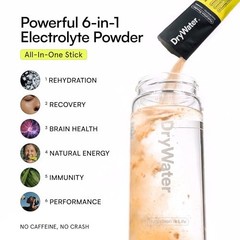 Electrolyte + Vitamin Hydration Powder Packets – 1,000mg Potassium, Lemon Lime