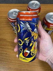 Lot of 4 – G Fuel Sonic The Hedgehog Peach Rings Limit Edition 16oz Cans – New