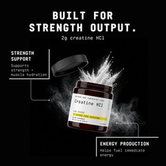 BEYOND RAW Science-Backed Creatine HCl Powder, Lab Grade, for 120 Servings