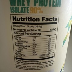 Xtravit Whey Protein Isolate Vanilla 30 Servings 25g Protein 38.8oz Exp 03/2028