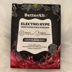 BETTER ALT ELECT HYPE POWDER MULTI FLAVOR VEGAN GF 16 pack BB 03/26