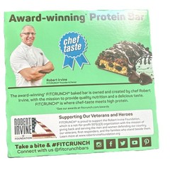 Fit Crunch High Protein Gluten Free Protein Bars Mint Chocolate Chip, 18 Count