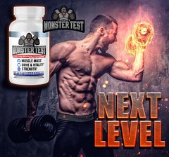 #1 Testosterone Booster Monster Test Tablets 240ct + Creatine Monohydrate 300g