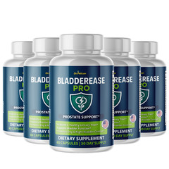 BladderEase Pro-Support Supplement for Men – Urinary & Prostate Health-5 Bottles
