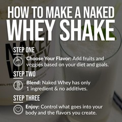 NAKED Whey 1Lb – Only 1 Ingredient, Grass Fed 1 Pound (Pack of 1)