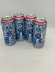 Limited Edition Megaman Blue Bomber Slushee GFuel Energy Drink Can 16oz 4 pack