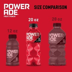 POWERADE Electrolyte Enhanced Fruit Punch Sport Drink, 20 fl oz 8pack