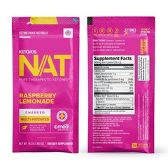 PRUVIT Keto OS NAT Raspberry Lemonade Charged 20 Pack Sealed New