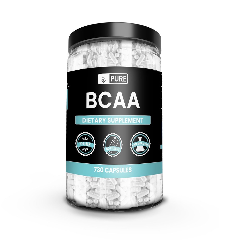 Pure Original Ingredients BCAA 730 Capsules No Magnesium Or Rice Fillers, Alw…