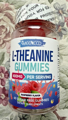 MEENCCD L-Theanine Gummies 400mg, Sugar-Free L-Theanine Supplement for Focus