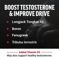 Force Factor Test X180 Gummies Testosterone Booster for 60 Count (Pack of 1)