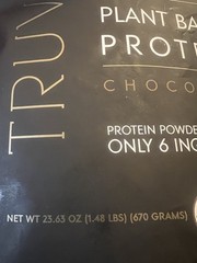 Truvani Plant Based ORGANIC Pea Protein- XL BAG 1.48LBS Chocolate EXP 02/2027