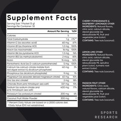Sports Research Hydrate Electrolytes – Trace Minerals, Vitamins, Minerals, and