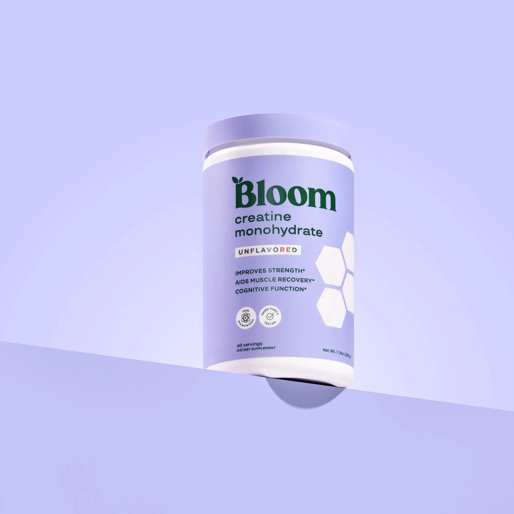 Bloom Nutrition Creatine Monohydrate Powder (40 Servings) – Supports Energy, Cog