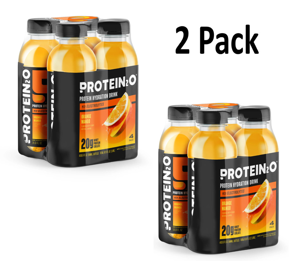 20g Whey Protein Infused Water Plus Electrolytes Orange Mango 16.9 fl oz 8 Pack