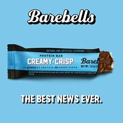 Barebells Protein Bars Creamy Crisp – 12 Count, 1.9oz Bars – Protein Snacks w…