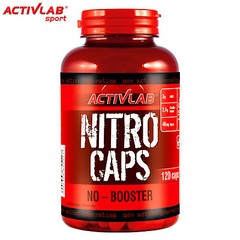 NITRO CAPS 120Caps Pre-Workout Booster Nitric Oxide L-Arginine Citrulline Malate