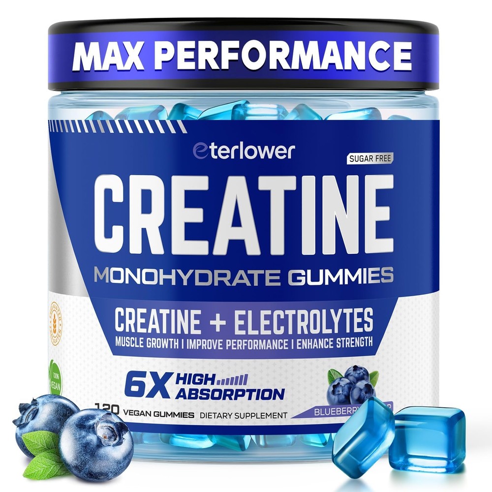 Creatine Monohydrate Gummies 5g – Pre-Workout Energy & Muscle Growth Support …