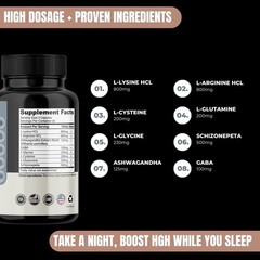 Evolve Nutraceuticals Hgh Booster 2X Strength 150 Count Anti-Aging Increase
