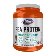 NOW Sports Pea Protein Powder 24g Protein 21 Servings Non GMO with BCAAs